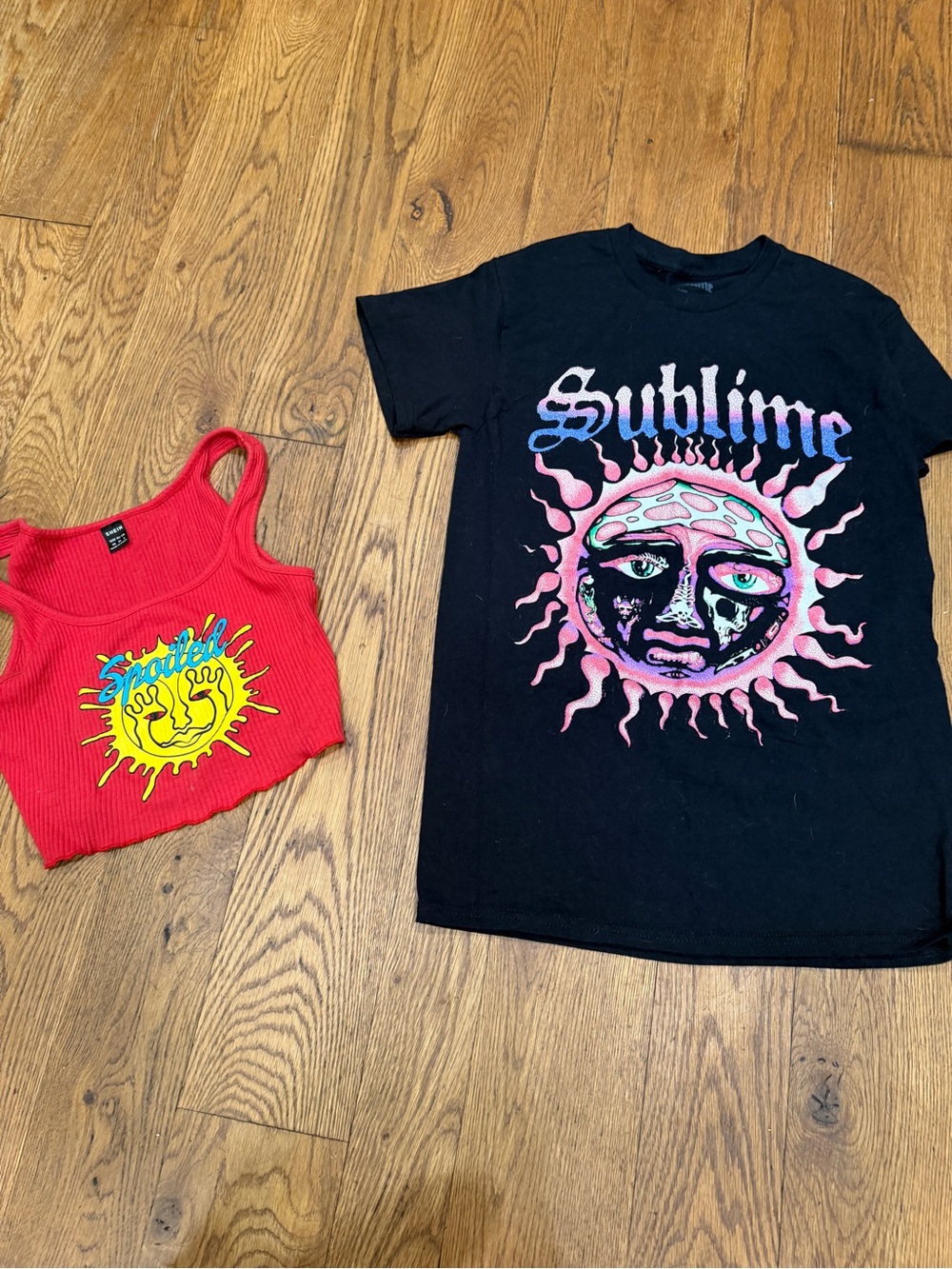 Sublime Black Graphic Short-Sleeve Tee - Women's Band Sun Logo
